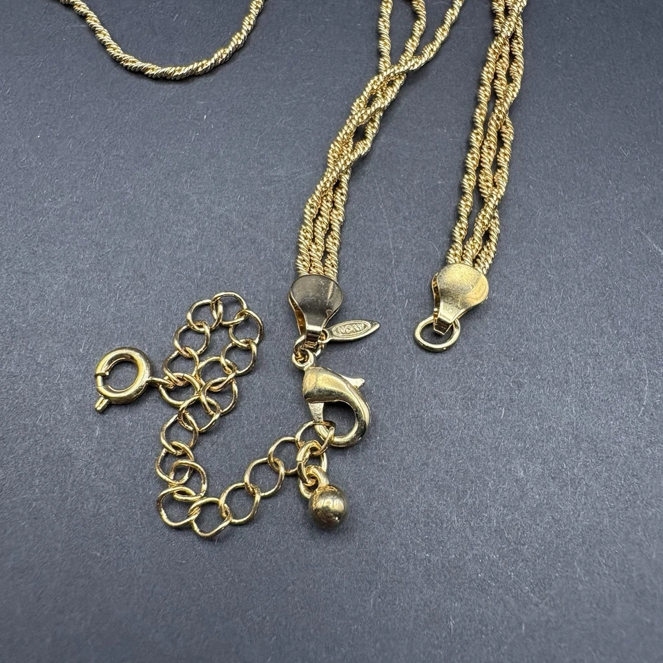 Collar Colgante Círculo Rosa Reconocimiento Presidentes Avon 2006-2007 Tono Dorado Foto 4 de 4