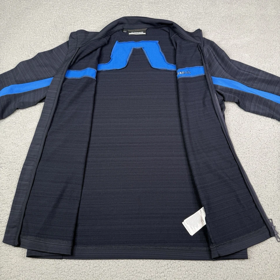 J Lindeberg Jacket Mens Large Navy Jarvis Mid Layer Full Zip Performance Golf - Image 3 of 4