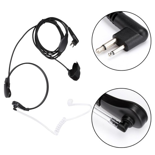 Throat Mic Earpiece Microphone Headset For 2 Way Radio Gp300 Walkie Talkie A IDM - Zdjęcie 8 z 9