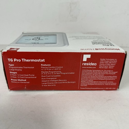 Honeywell T6 Pro Digital Programmable Thermostat TH6220U2000 New Sealed NIB - Picture 5 of 5