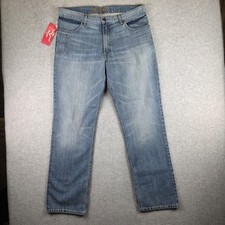 Kimes Ranch Brooks Jeans Womens 38x34 Straight Blue Medium Wash Made In USA