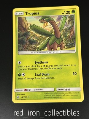 Tropius 12/236 Uncommon Cosmic Eclipse Sun & Moon Pokemon Card NM