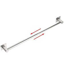 Miroamz Towel Bar, Self-Adhesive Towel Racks for Bathroom, Brushed Nickel  A...