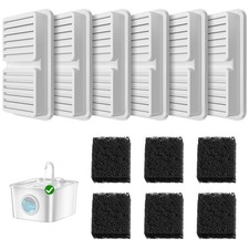 BalimoPet Filter Set for Cat Water Fountain for Drinking: Includes 6 Carbon F...