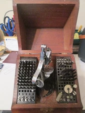 Vintage C & E Marshall Co. Watch Repair Staking Set with Orig. Box