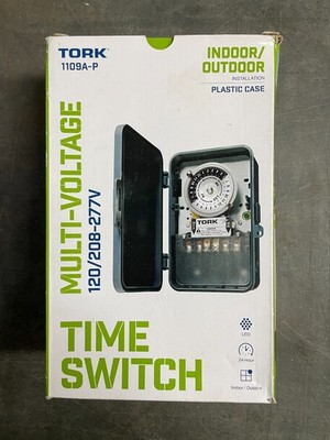 TORK 1109A-PC Indoor Time Switch 24 Hour Multi-Voltage 120/208-277V Sold ''AS IS''
