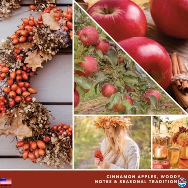 Vela grande perfumada corona de otoño 22 oz tarro - 110+ horas regalo fragancia otoño Foto 4 de 4