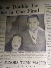 DEC 13, 1945 NEWSPAPER PAGE #1890- BRUCE SMITH, GREEN BAY PACKERS FOOTBALL 🏈