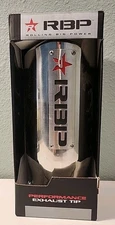 RBP 303723-EXR Stainless Steel Slant Cut 4" In, 5" Out Exhaust Tip  Open box 