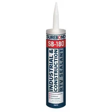 Surebond Sb-180 T Wh Acetoxy Cure Silicone Sealant, 10.3 Oz, White, Temp Range