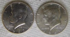 LOT (2 COINS) 1967 Kennedy 50C Silver Half Dollars, UNC BU!