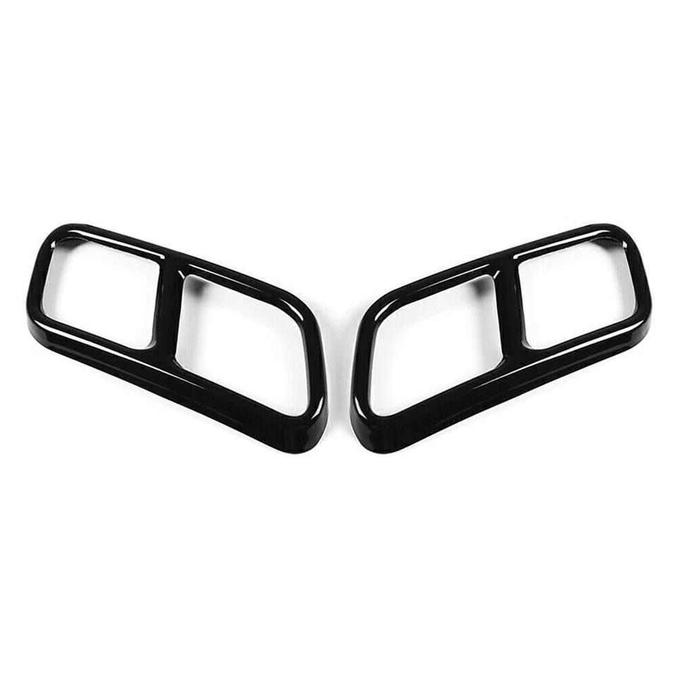For Mercedes Benz S Class W221 W22 10+ Rear Exhaust Muffler Tail Pipe Cover Trim Foto 4 de 4