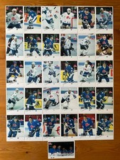 1988-89 Nordiques Québec Postcard 31/31 Sakic Rookie Anton and Peter Stastny,