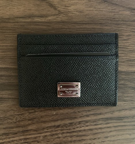 DOLCE & GABBANA Black PORTACARTE ST. DAUPHINE Card Holder w /Authenticity card - Picture 2 of 9