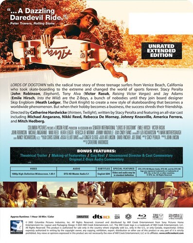 Lords of Dogtown (Unrated Extended Edition) (Steelbook) [New Blu-ray] Steelboo - Afbeelding 3 van 4