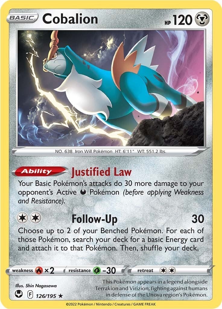 MP - Cobalion SWSH12 - 126/195 SWSH12: Silver Tempest