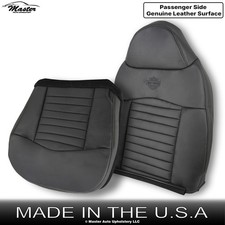 Ford F-150 2000 Harley Davidson cubiertas de asiento laterales de cuero para pasajero negras