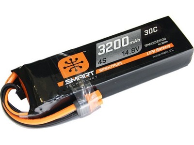 Spektrum SPMX32004S30 - Smart 4S 14.8V LiPo Battery, 30C 3200mAh, IC3