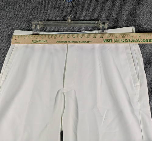 Pantalones cortos chinos de golf Peter Millar para hombre talla 36 blancos elásticos de rendimiento - Imagen 11 de 14