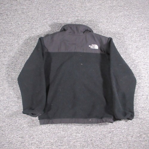 North Face Jacket Boys S 7/8 Black Full Zip Fleece Softshell Outdoor Coat Denali - Picture 8 of 8