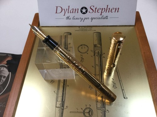 Sheaffer Commemorative limited edition lever action fountain pen 18K medium nib