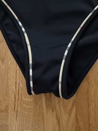 Burberry Women's Black Nova Check Two-Piece Bikini Swimsuit Size L - Picture 5 of 22