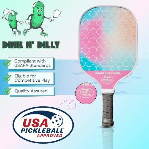 Pickleball Paddle USAPA Approved Lightweight with Cushion Grip, Ideal for All... - Picture 4 of 7
