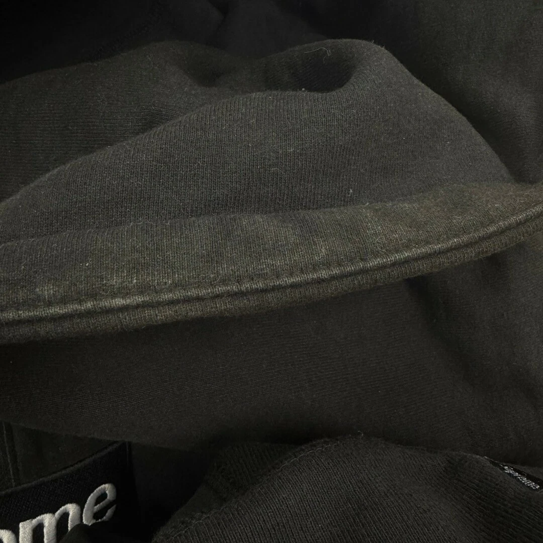 Felpa con cappuccio Supreme Cross Box logo nera XL usata MESC 0