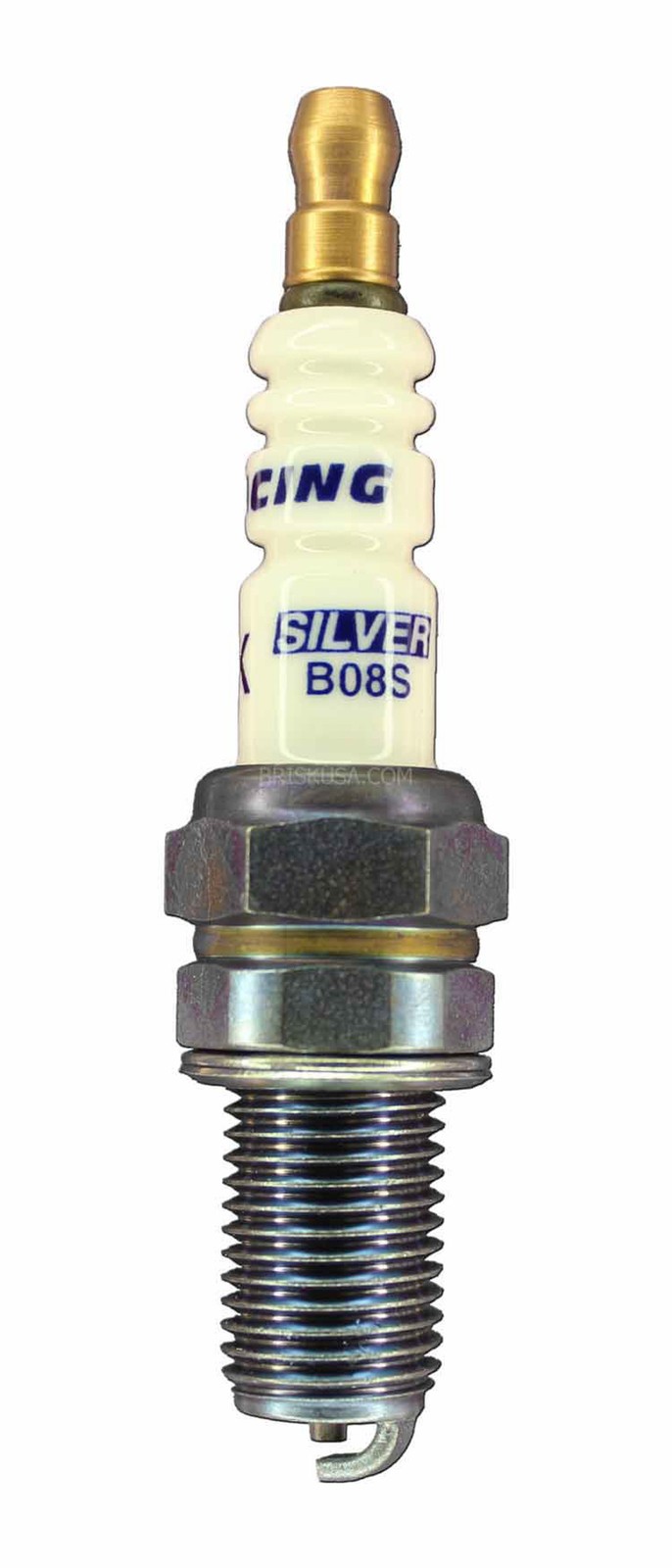 B08S Spark Plug Silver Racing  BRISK RACING SPARK PLUGS Part No: B08S