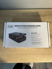 Medicine Safe Medication Drawer Safe MDS-2K Holds 6 Standard Presc. Bottles NEW