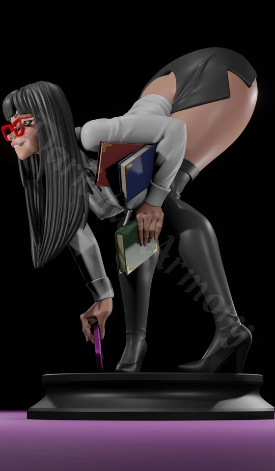 Secretary NSFW | SFW Digital Dark Pin-ups Resin Figure 1/10 Scale 1/12 1/18 1/24 - Image 2 of 4