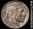 1937 Buffalo Nickel- Extra Fine- Scarce Better Date No Reserve #J6438