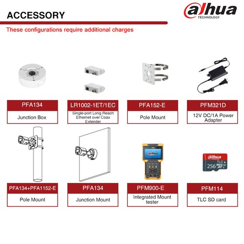 Dahua 4MP Full-color PoE Bullet IP Security Camera Warm Lights Smart Detection - Bild 9 von 9