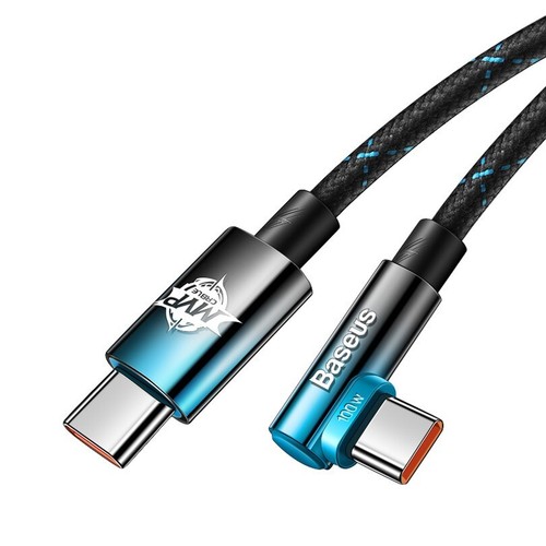PD 100W Type-C to USB C Elbow Cable Fast Charging For Macbook Samsung Xiaomi - Zdjęcie 14 z 14