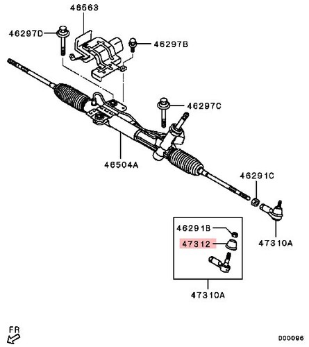 SPURSTANGENKOPFMANSCHETTE MITSUBISHI SHOGUN PININ PAJERO PINININ H67W 2.0 - Bild 2 von 6