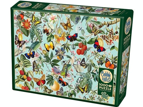 Cobble Hill 1000 Piece Jigsaw Puzzle - Fruit & Flutterbies