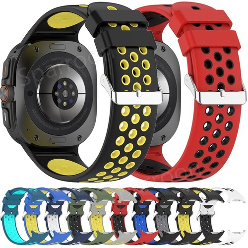 Sport Silikon Armband Uhrenarmband Für Samsung Galaxy Watch Ultra 47mm Ersatband - Picture 12 of 518