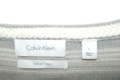 Calvin Klein Italian Yarn Pullover V Neck Sweater Size LARGE L Mens Clothing - Picture 3 of 6