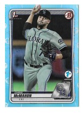 2020 Bowman Draft 1st Edition Sky Blue Foil #BD-43 Chris McMahon Rockies