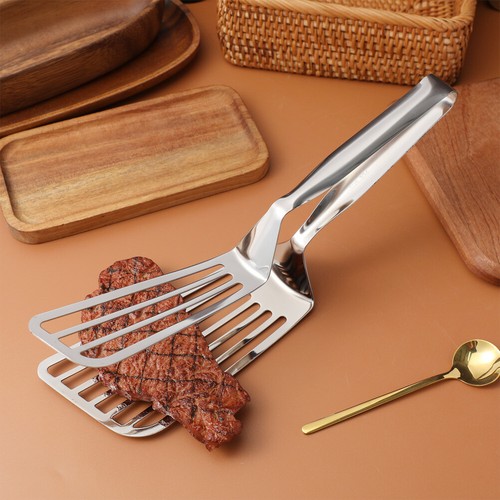 1PC Fish Spatula Tong flipping spatula tongs cooking tongs Slotted Turner - Picture 11 of 11