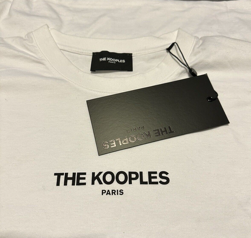 NWT THE KOOPLES WHITE JERSEY LOGO TOP - T-SHIRT SIZE 3/L - Picture 14 of 14