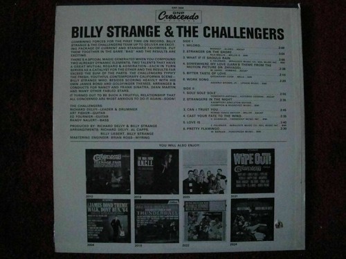 BILLY STRANGE & THE CHALLENGERS GNP CRESCENDO GNP-2030 MONO VINYL LP EX - Picture 2 of 5
