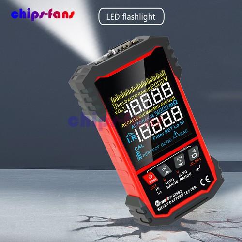 TOOLTOP 120V 500Ω Batteria Li-ion Tester Resistenza Interna Batteria Utensile Nuovo - Foto 9 di 17