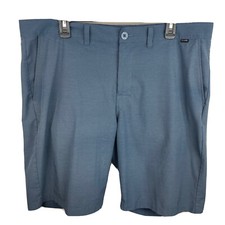 Travis Mathew Size 38 Blue Nylon Blend Performance Shorts Golf 10  Inseam