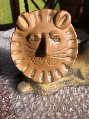 David Stewart LION Vase mcm Valley Pottery - Bild 3 von 9