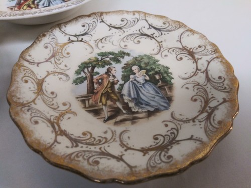 ROYAL CHINA WARRANTED 22 KT. GOLD 3-PIECE SAUCER & BOWL SET - Picture 9 of 12