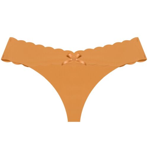 6 Pack Womens Seamless Thong G-strings Panties Solid Ice Silky Underwear Briefs - Picture 14 of 44