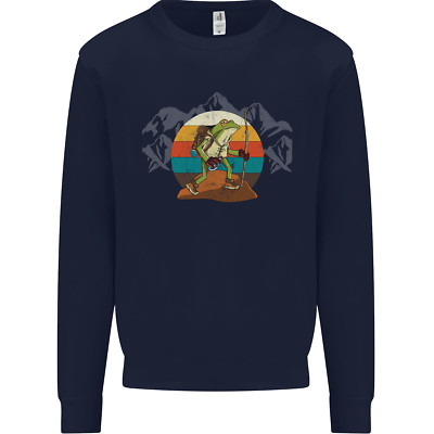 Ein Frosch Wandern in den Bergen Trekking Herren Sweatshirt Pullover