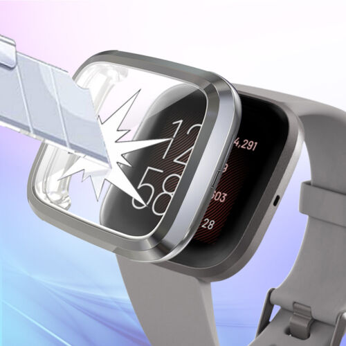 Für Fitbit Versa 2 Etui Abdeckung Stoßstange Schale + Displayschutzfolie Hartglas - Bild 48 von 48