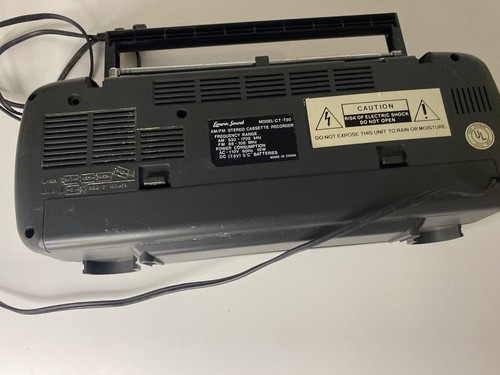 VTG Lenoxx Sound CT-730 Cassette Player/Recorder AM/FM Stereo Boombox Tested - Picture 3 of 24